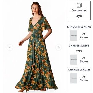 Maxi smocked waist dress